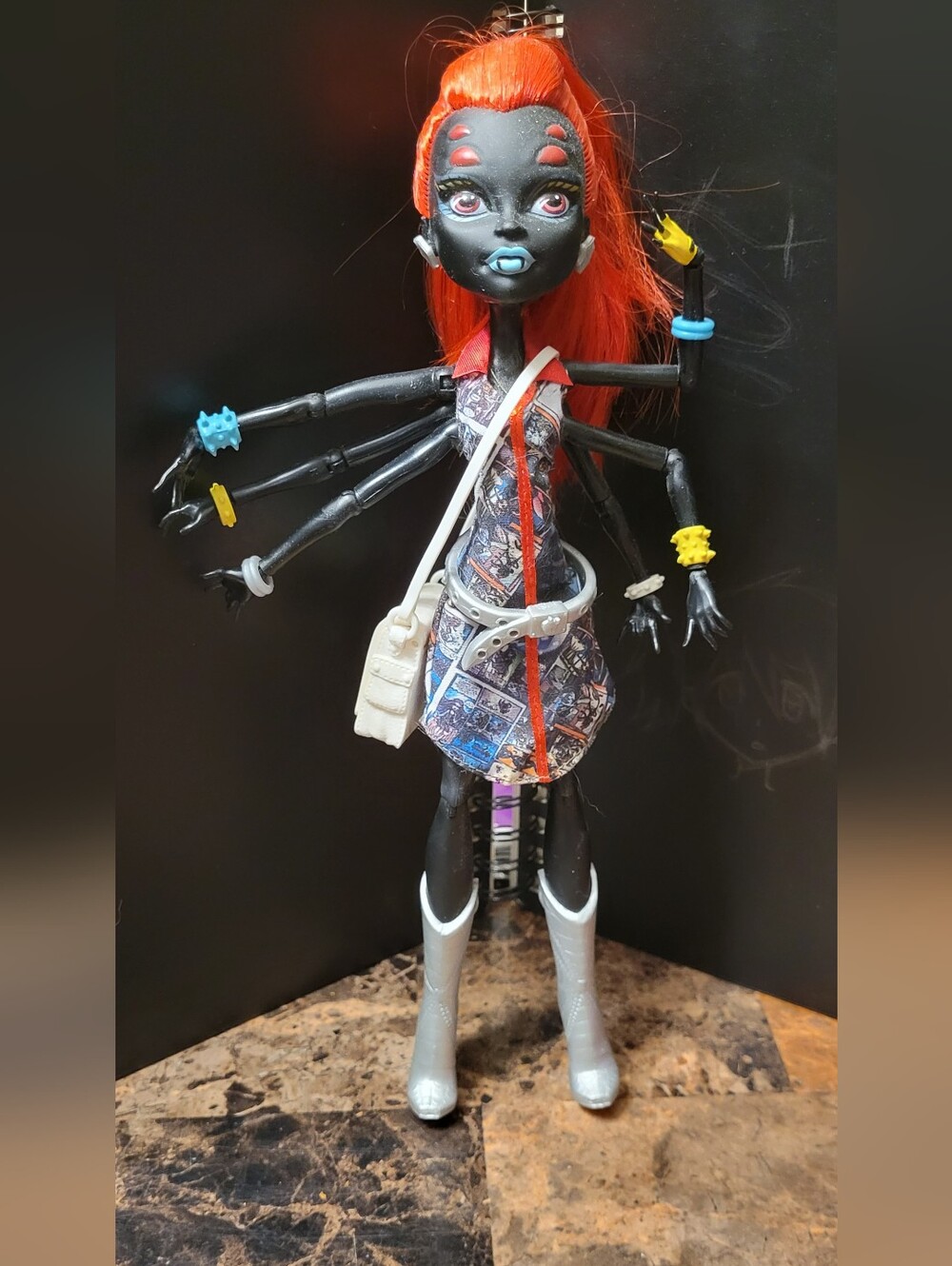 G1 Monster High Wydona Spider I Heart Fashion EUC only Displayed